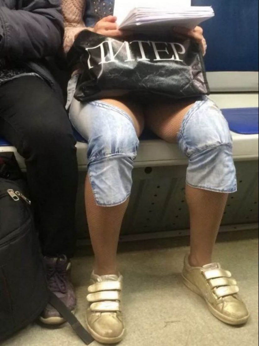 La moda de la gente: el más brillante de los pasajeros en el metro