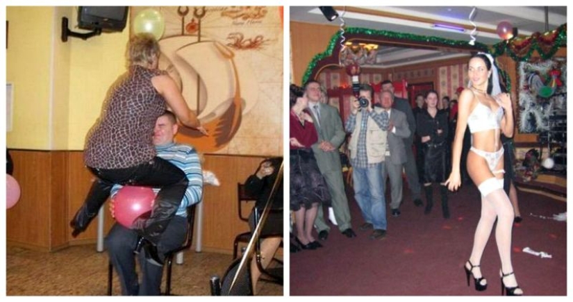 La más extraña de las competiciones en la boda: 25 fotos que todos avergonzado