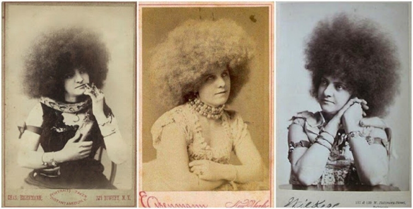 La más hermosa del mundo de las mujeres, falso Circasianos, que se realiza en los circos del siglo 19