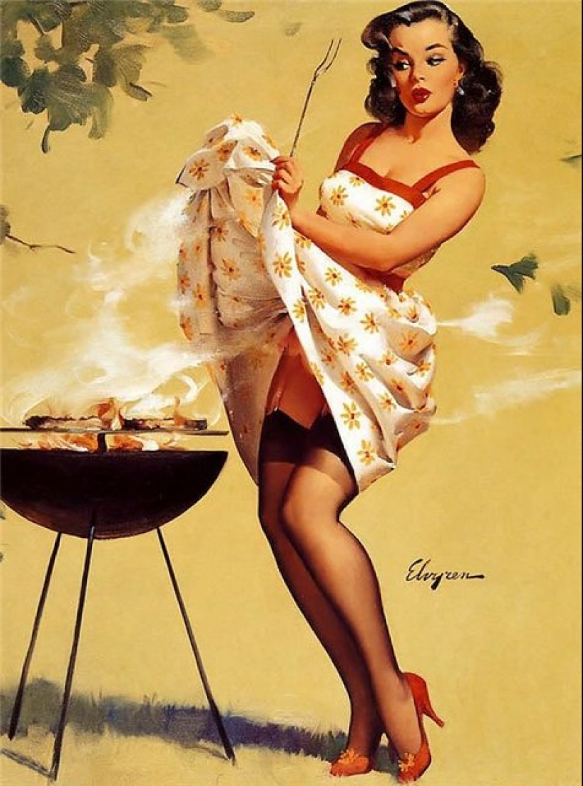La verdadera América en las obras del maestro del género pin-up Gil Elvgren