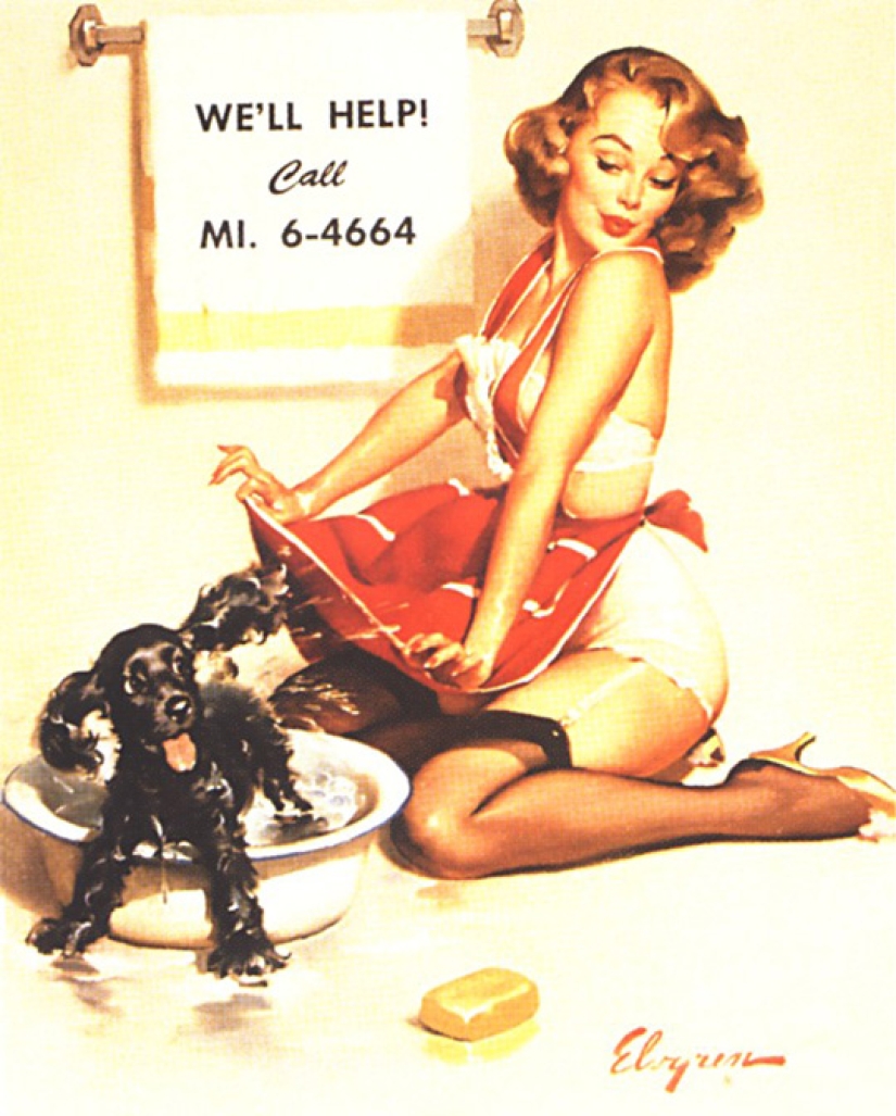 La verdadera América en las obras del maestro del género pin-up Gil Elvgren