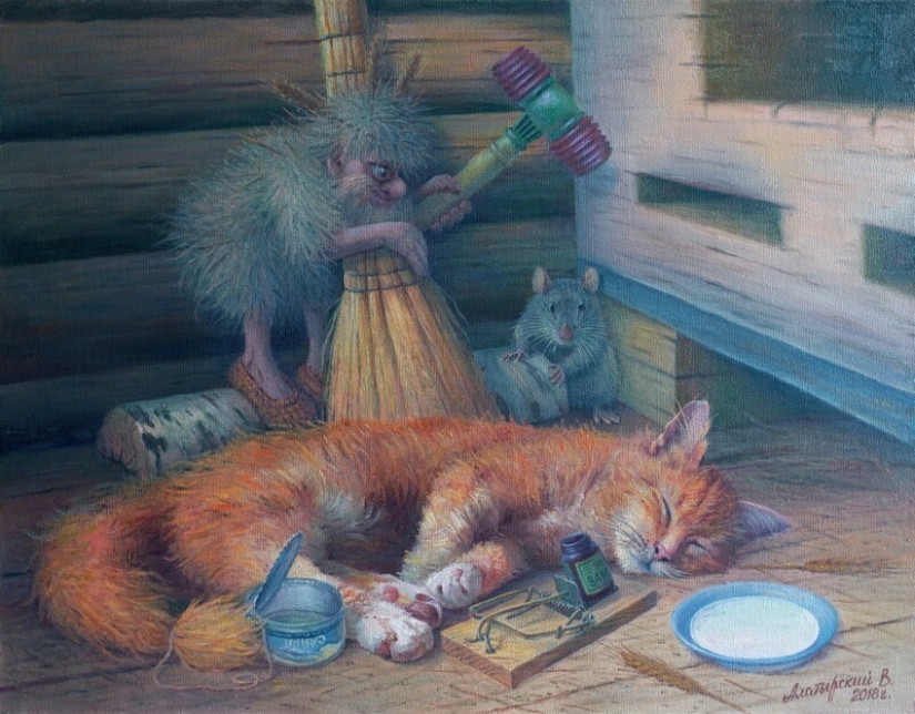 La vida cotidiana de los duendes en imágenes amables y divertidas de Vyacheslav Alatyrsky La vida cotidiana de los duendes en imágenes amables y divertidas de Vyacheslav Alatyrsky