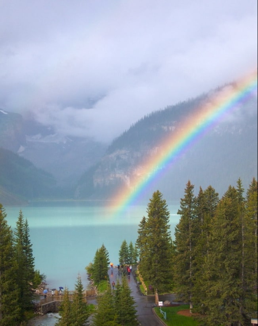 Lake Louise is an extraordinarily beautiful place