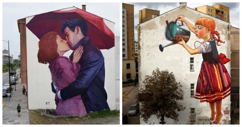 Large-scale and bright street art by Polish artist Natalia Rak Large-scale and bright street art by Polish artist Natalia Rak
