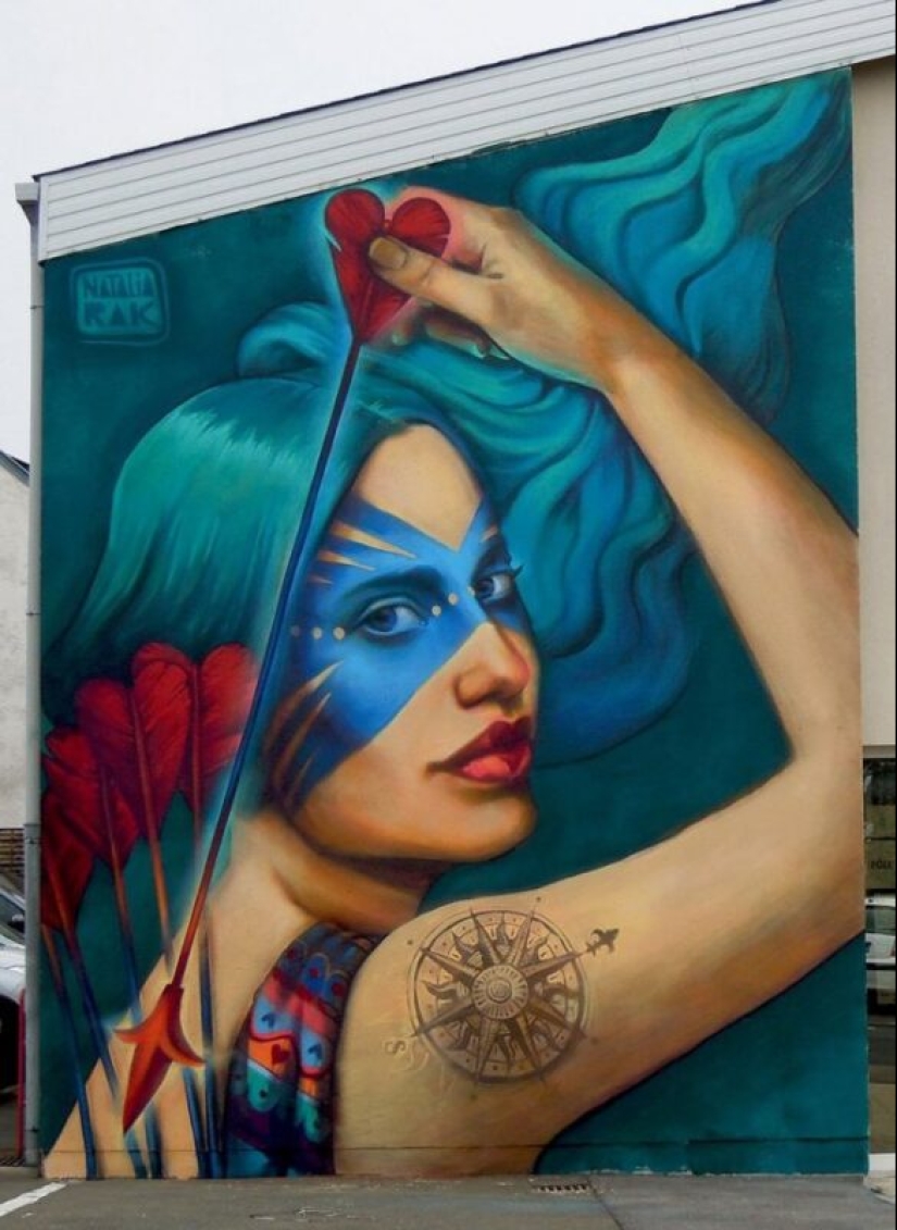 Large-scale and bright street art by Polish artist Natalia Rak Large-scale and bright street art by Polish artist Natalia Rak