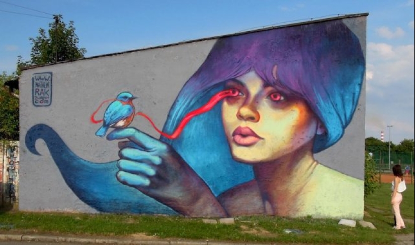 Large-scale and bright street art by Polish artist Natalia Rak Large-scale and bright street art by Polish artist Natalia Rak