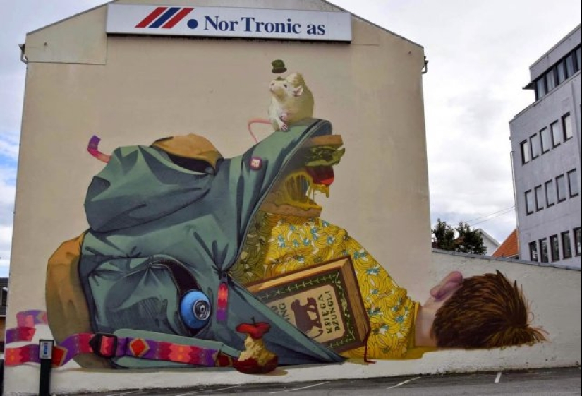 Large-scale and bright street art by Polish artist Natalia Rak Large-scale and bright street art by Polish artist Natalia Rak