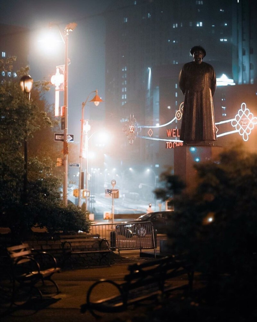 Las luces de la Gran Manzana: una vista inusual en nueva York