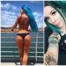 Las niñas son diferentes, negro, blanco, rojo, azul y púrpura Las niñas son diferentes, negro, blanco, rojo, azul y púrpura