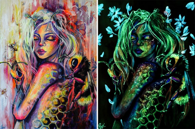 Las pinturas de Vivien Sanislo que se abren en la oscuridad de una manera nueva