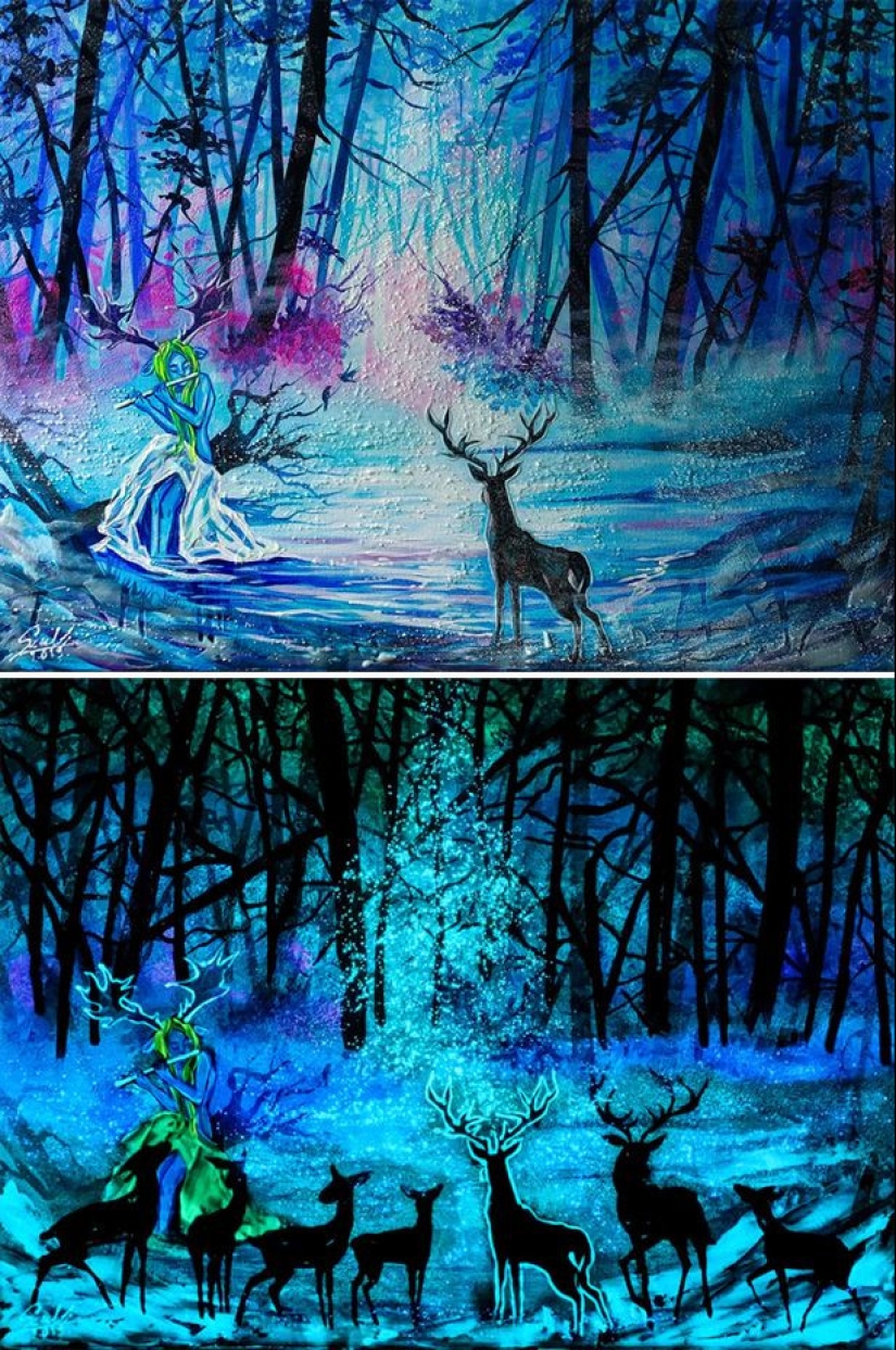 Las pinturas de Vivien Sanislo que se abren en la oscuridad de una manera nueva