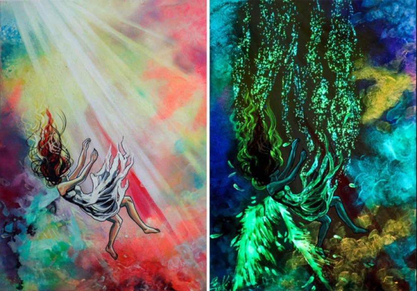 Las pinturas de Vivien Sanislo que se abren en la oscuridad de una manera nueva