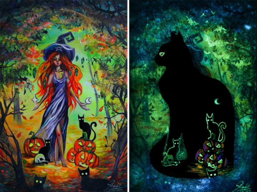 Las pinturas de Vivien Sanislo que se abren en la oscuridad de una manera nueva
