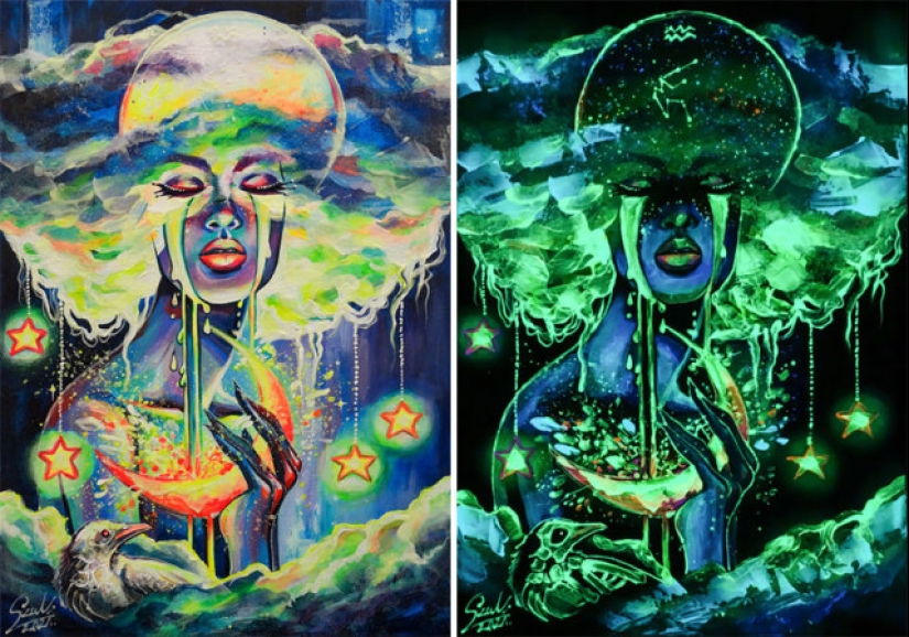 Las pinturas de Vivien Sanislo que se abren en la oscuridad de una manera nueva
