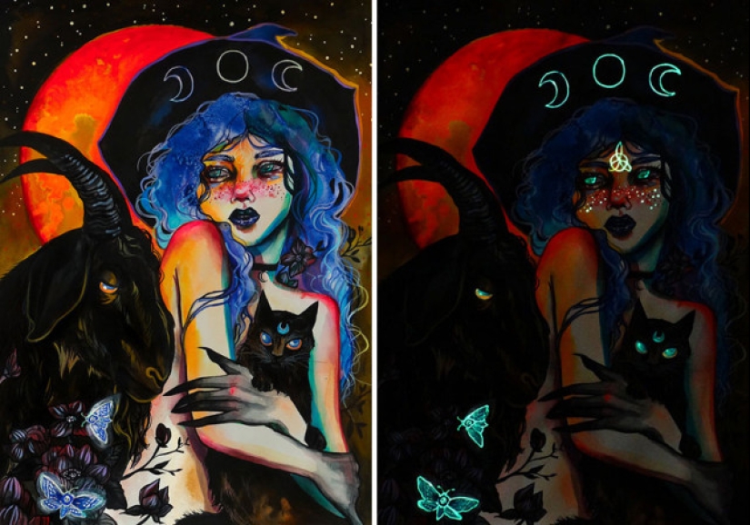 Las pinturas de Vivien Sanislo que se abren en la oscuridad de una manera nueva
