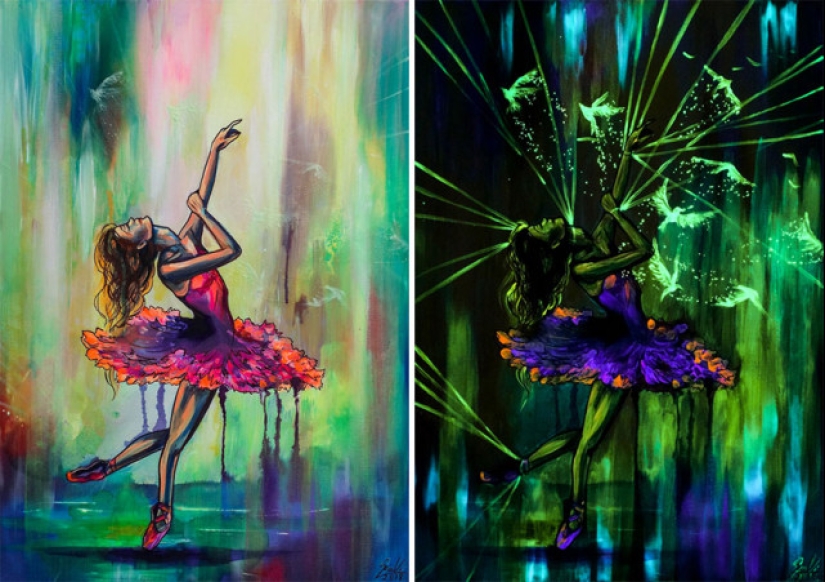 Las pinturas de Vivien Sanislo que se abren en la oscuridad de una manera nueva