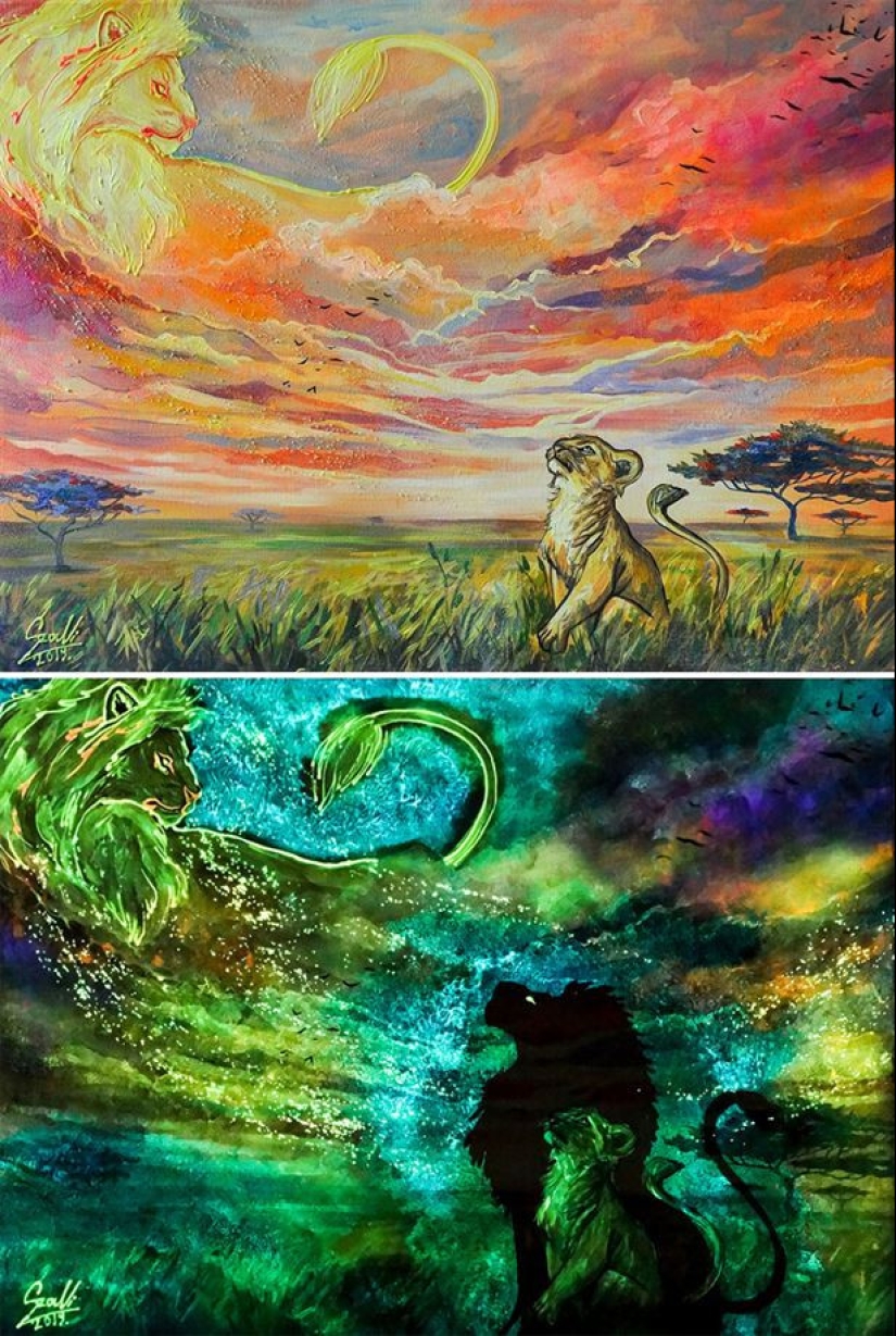 Las pinturas de Vivien Sanislo que se abren en la oscuridad de una manera nueva