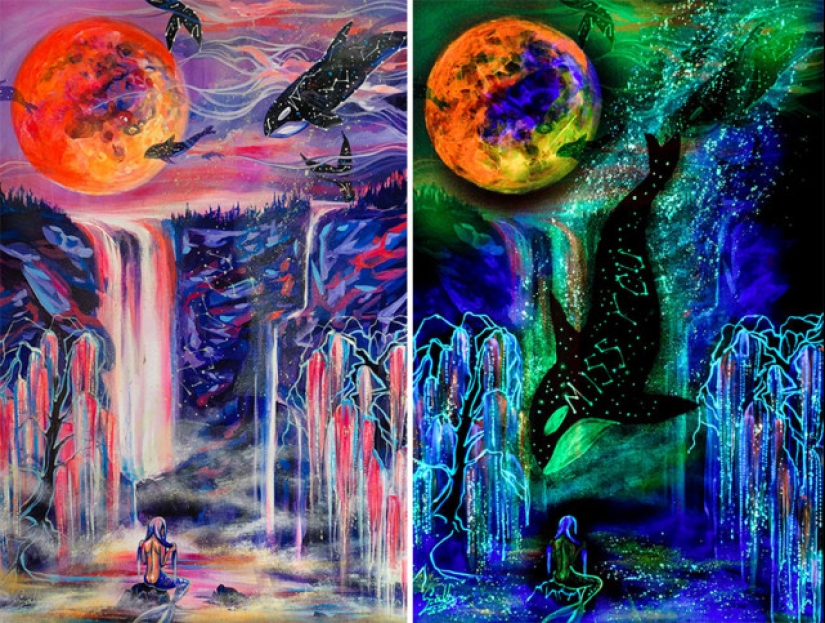 Las pinturas de Vivien Sanislo que se abren en la oscuridad de una manera nueva