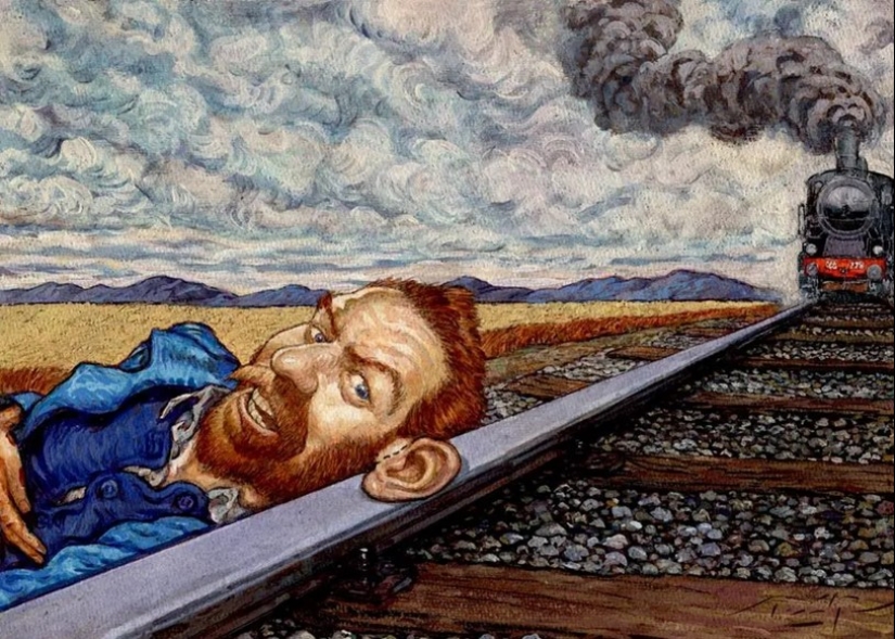 Las vidas de grandes artistas en las caricaturas y cómics de Gradimir Smudja