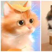 Latvian artist Richards Donskis and his adorable cats Latvian artist Richards Donskis and his adorable cats
