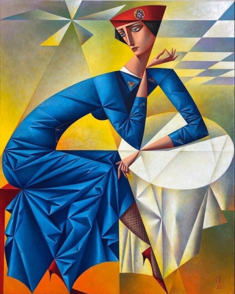 Lleno de tentación pinturas del artista de vanguardia ruso Georgy Kurasov