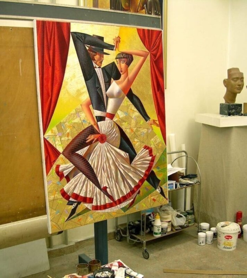 Lleno de tentación pinturas del artista de vanguardia ruso Georgy Kurasov