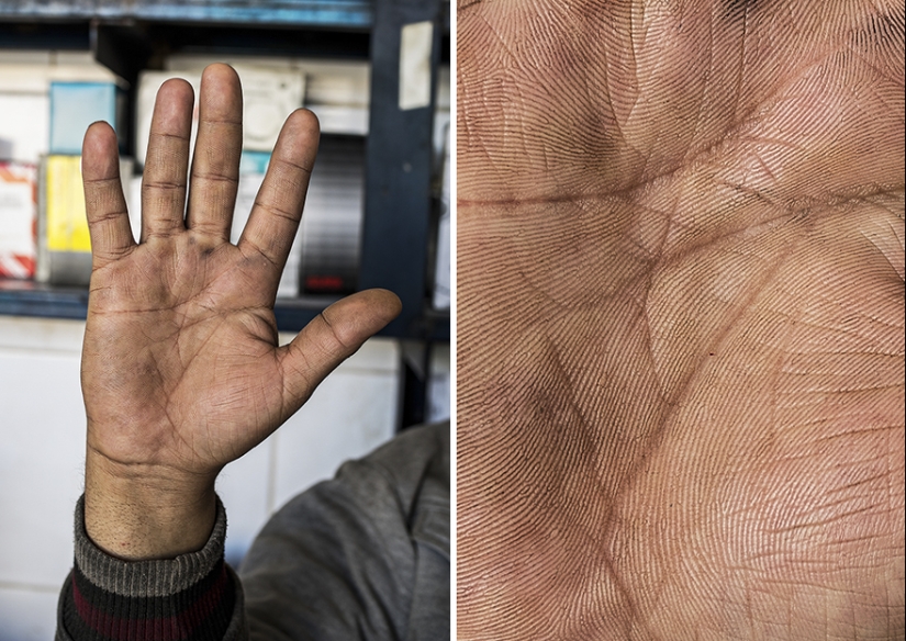 Lo que las manos de una persona pueden decirte. Proyecto fotográfico de Omar Reda