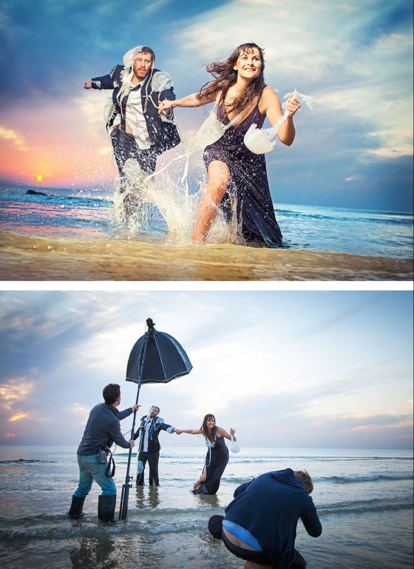 Lo que sucede detrás de escena de las sesiones de fotos más bellas