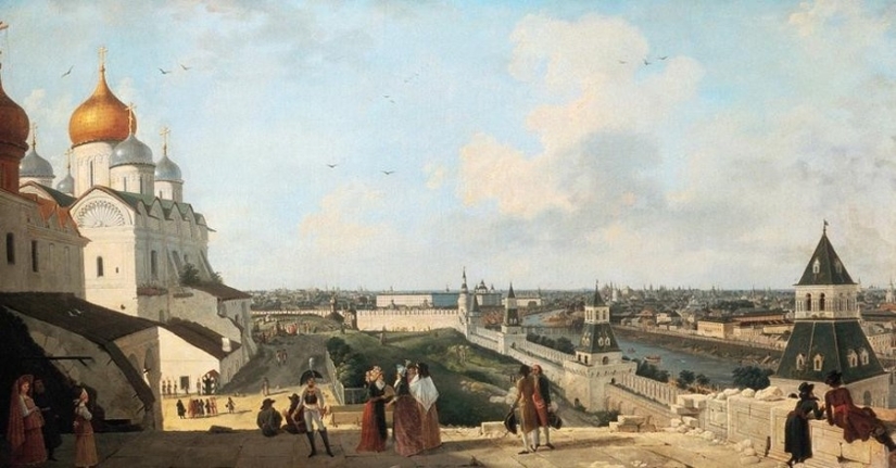 Looked like the Moscow of the late XVIII century before the great fire of 1812 Looked like the Moscow of the late XVIII century before the great fire of 1812