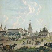 Looked like the Moscow of the late XVIII century before the great fire of 1812
