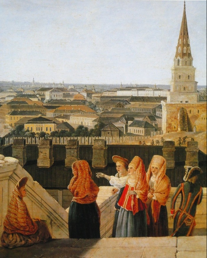 Looked like the Moscow of the late XVIII century before the great fire of 1812 Looked like the Moscow of the late XVIII century before the great fire of 1812