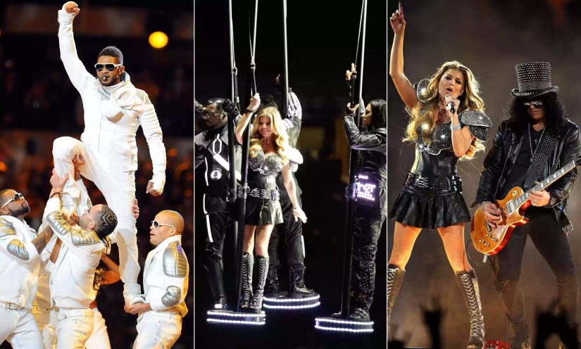 Los 21 mejores espectáculos de medio tiempo del Super Bowl: revisitando las actuaciones más controvertidas y memorables del gran juego (¡desde Janet Jackson hasta Left Shark!)