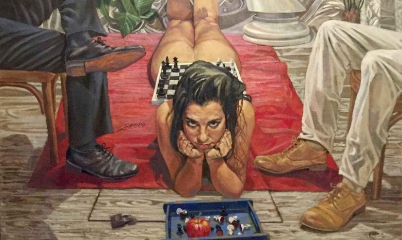 Los destinos de las mujeres en las pinturas del artista egipcio Walid Ebeid