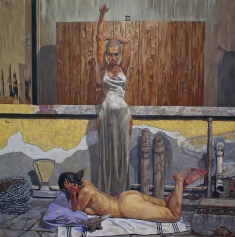 Los destinos de las mujeres en las pinturas del artista egipcio Walid Ebeid