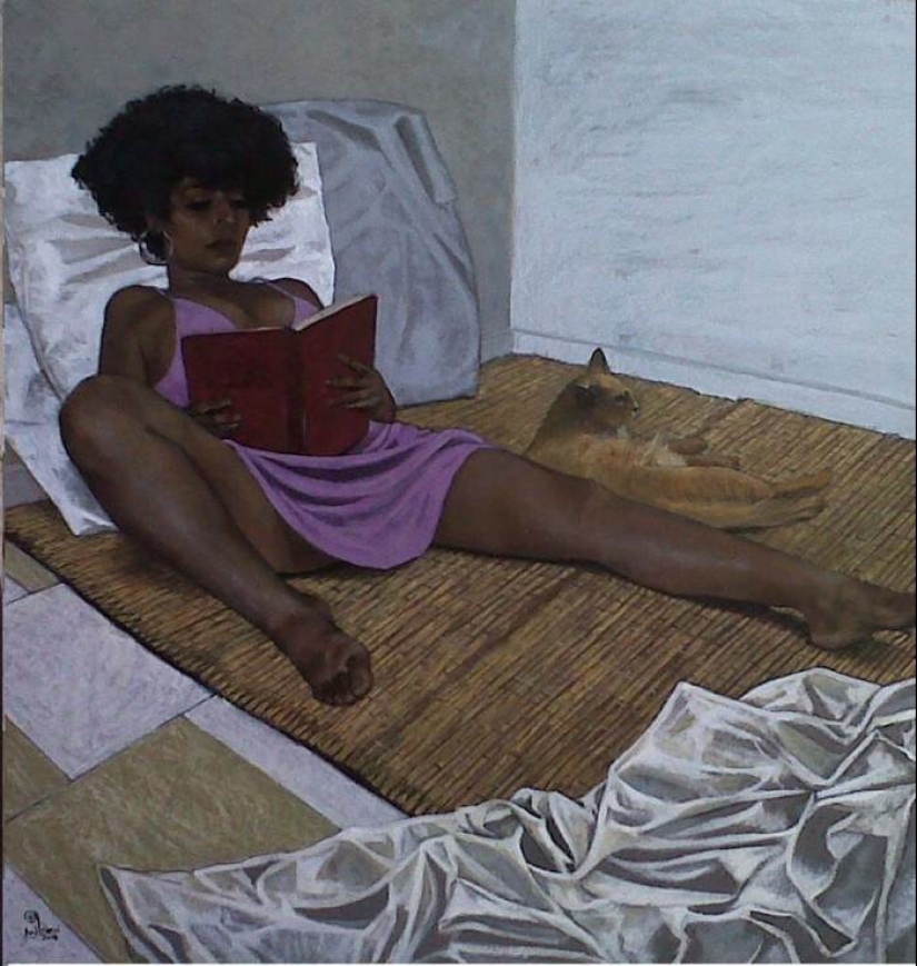 Los destinos de las mujeres en las pinturas del artista egipcio Walid Ebeid