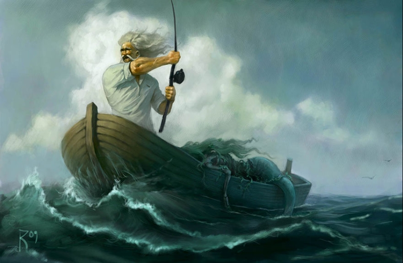 Los dibujos no infantiles de este artista ruso son muy ambiguos