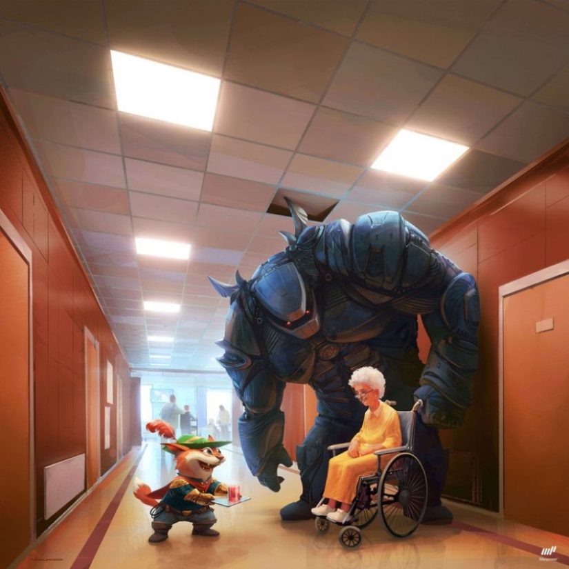 Los fantásticos mundos de colores de Nikolai Lockertsen