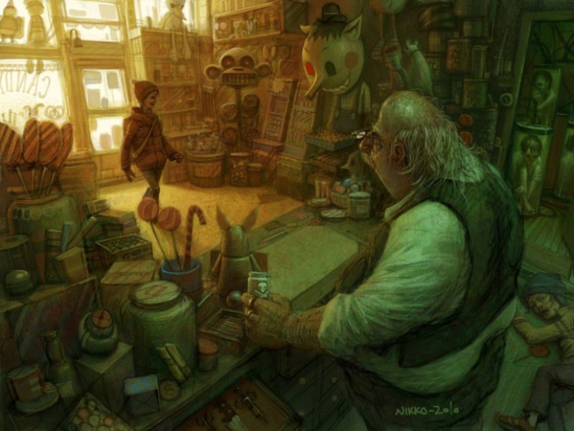 Los fantásticos mundos de colores de Nikolai Lockertsen
