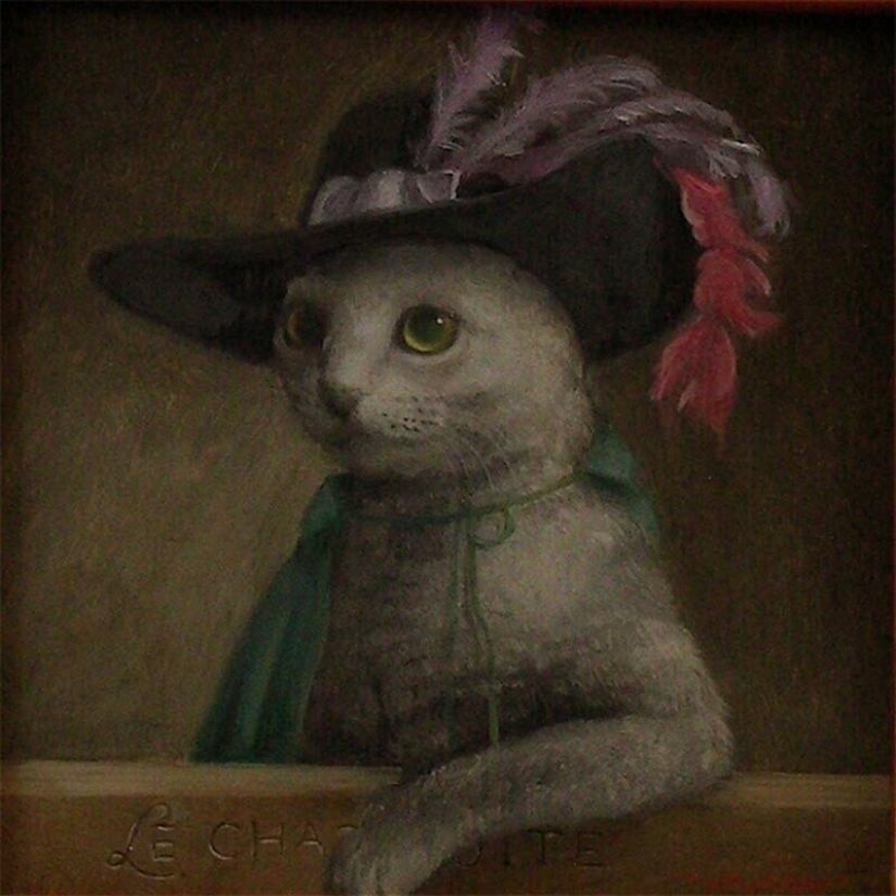 Los gatos son los reyes en la obra de un talentoso artista Japonés, el maestro tokujiro kawaii Los gatos son los reyes en la obra de un talentoso artista Japonés, el maestro tokujiro kawaii