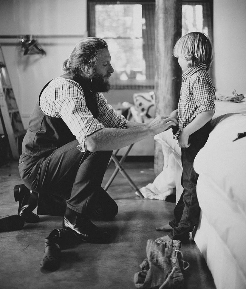 Los hijos en estas fotos son la viva imagen de los padres. Y viceversa