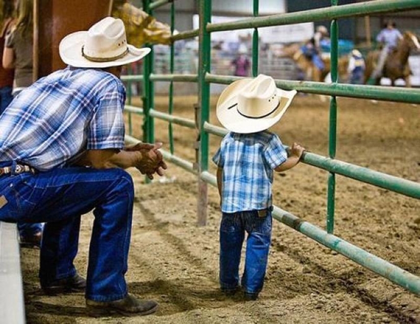 Los hijos en estas fotos son la viva imagen de los padres. Y viceversa