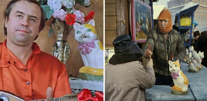 Los mismos accesorios y ropa, que ha aparecido en muchas películas Soviéticas