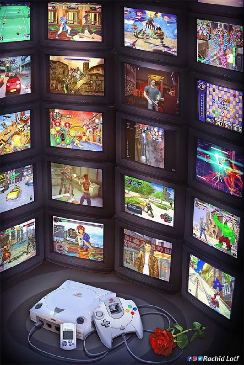 Los niños de los años 90: el artista muestra en sus obras la nostalgia de los viejos juegos de video