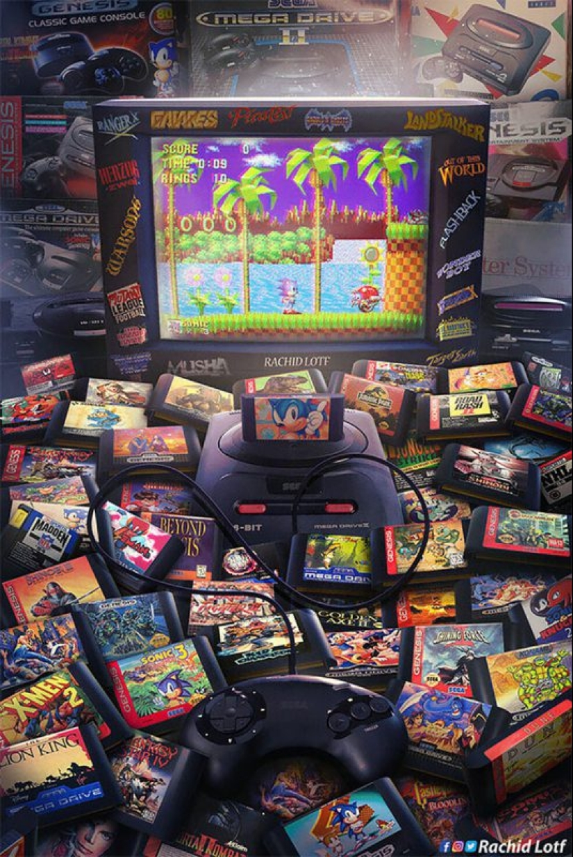 Los niños de los años 90: el artista muestra en sus obras la nostalgia de los viejos juegos de video