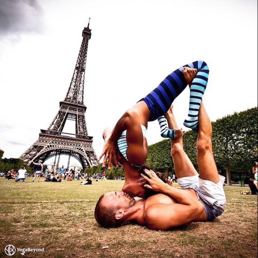 Love and yoga can be practiced anywhere Love and yoga can be practiced anywhere