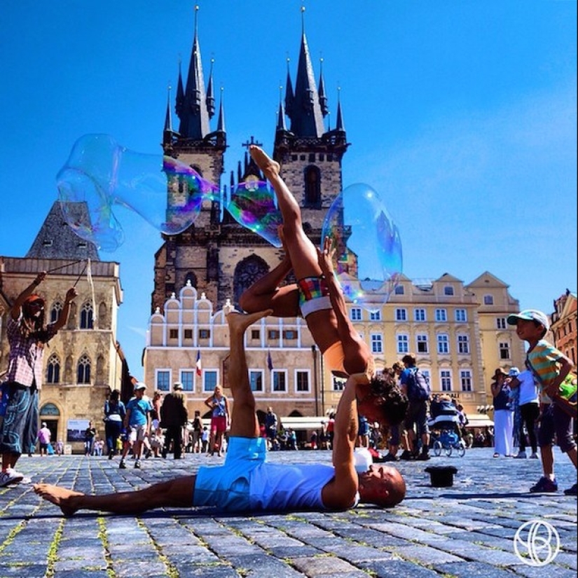 Love and yoga can be practiced anywhere Love and yoga can be practiced anywhere