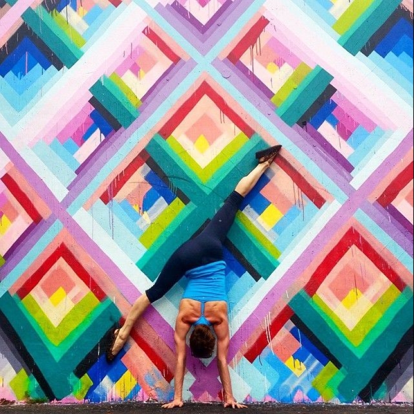 Love and yoga can be practiced anywhere Love and yoga can be practiced anywhere