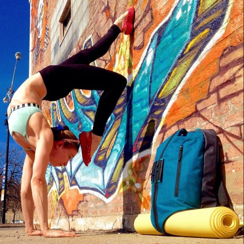 Love and yoga can be practiced anywhere Love and yoga can be practiced anywhere