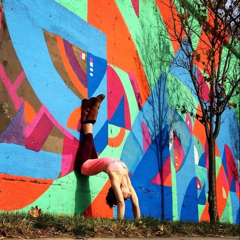 Love and yoga can be practiced anywhere Love and yoga can be practiced anywhere