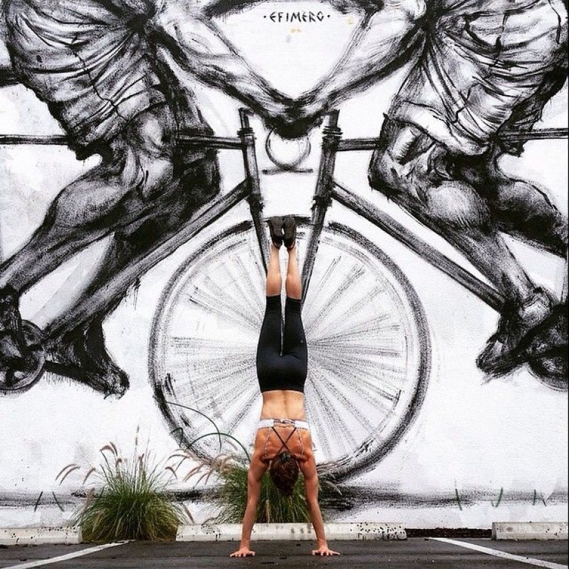Love and yoga can be practiced anywhere Love and yoga can be practiced anywhere